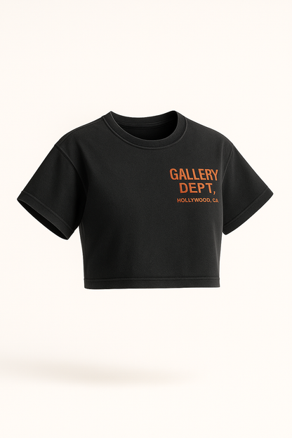 Gallery Dept Black Crop Top