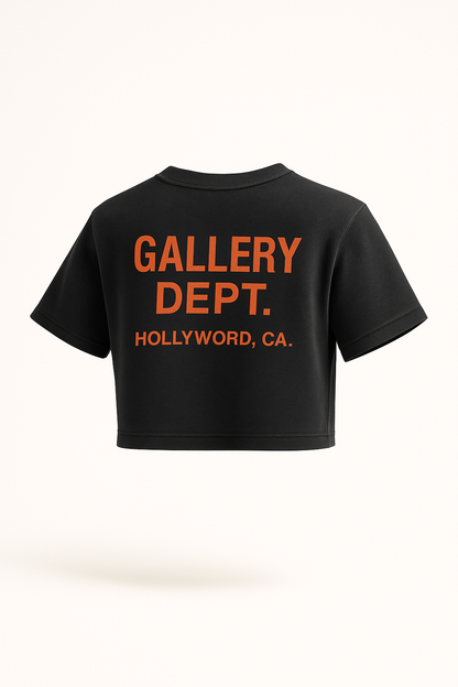 Gallery Dept Black Crop Top