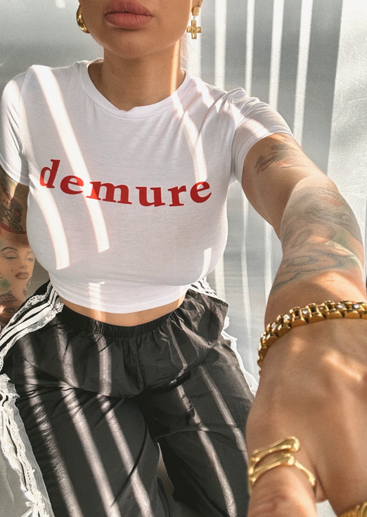 Demure Crop Top