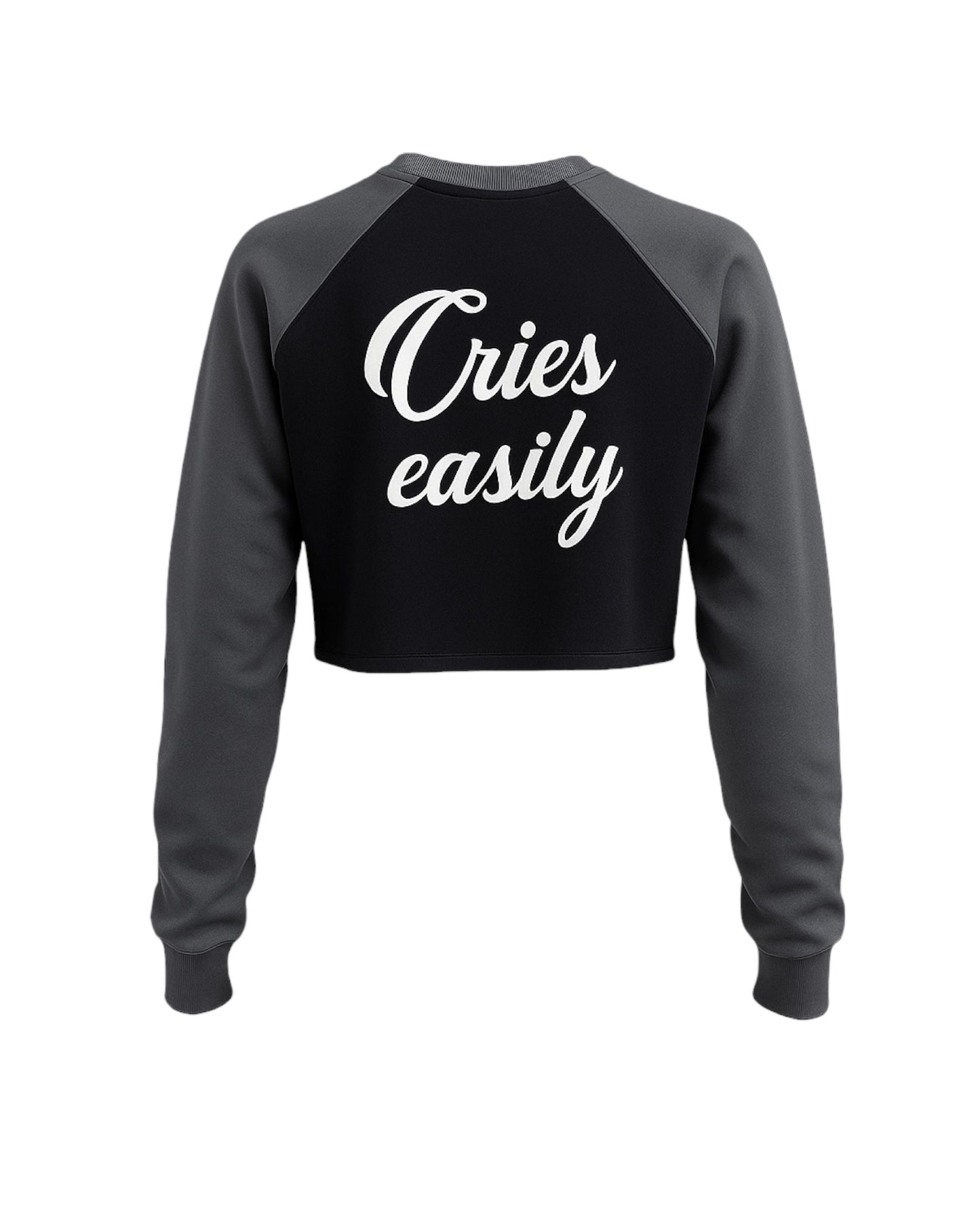 Cries easilly Cropped Sweatshirt