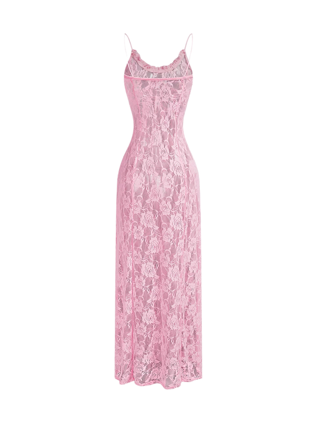 Lace See through Maxi Dress - Mabel Love Co