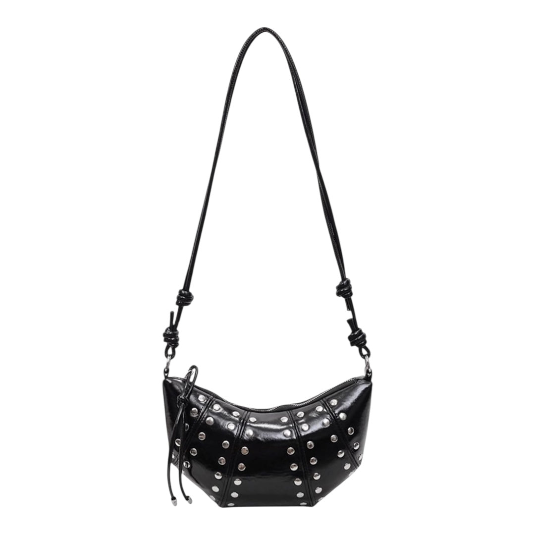 Punk Style Rivets Crossbody Bag for Women