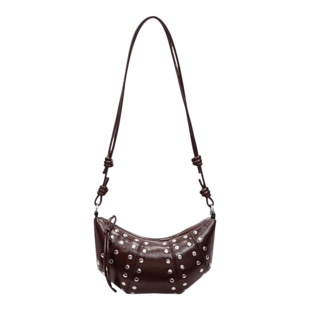 Punk Style Rivets Crossbody Bag for Women