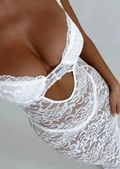 White dress maxi lace