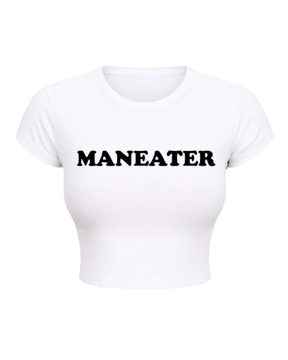 Maneater Crop Top - Y2K Style