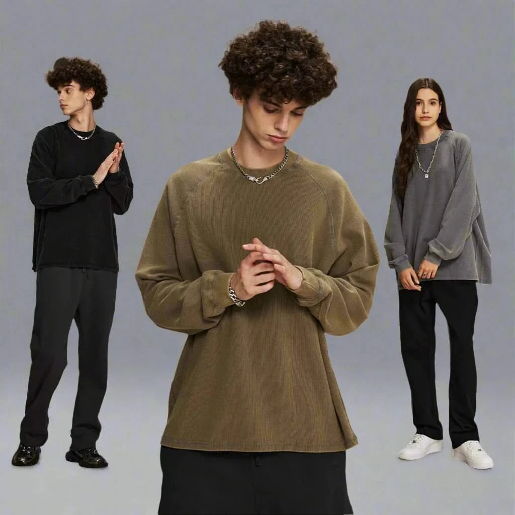 Men and Women's Pullover Crew Neck Jacket - 2