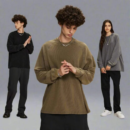 Men and Women's Pullover Crew Neck Jacket - 2