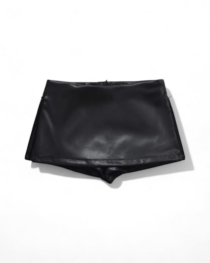 Mini Faux Leather Skirt