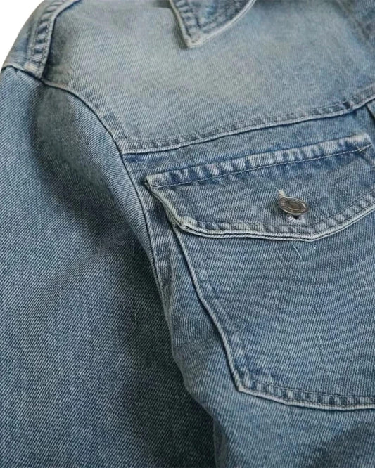 Versatile Blue Denim Jacket - Casual Women's Fashion