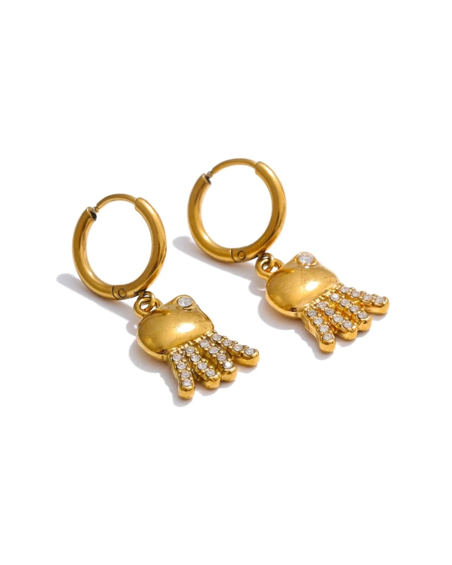 Ocean Starfish Hoop Earrings – Summer Bling Jewelry