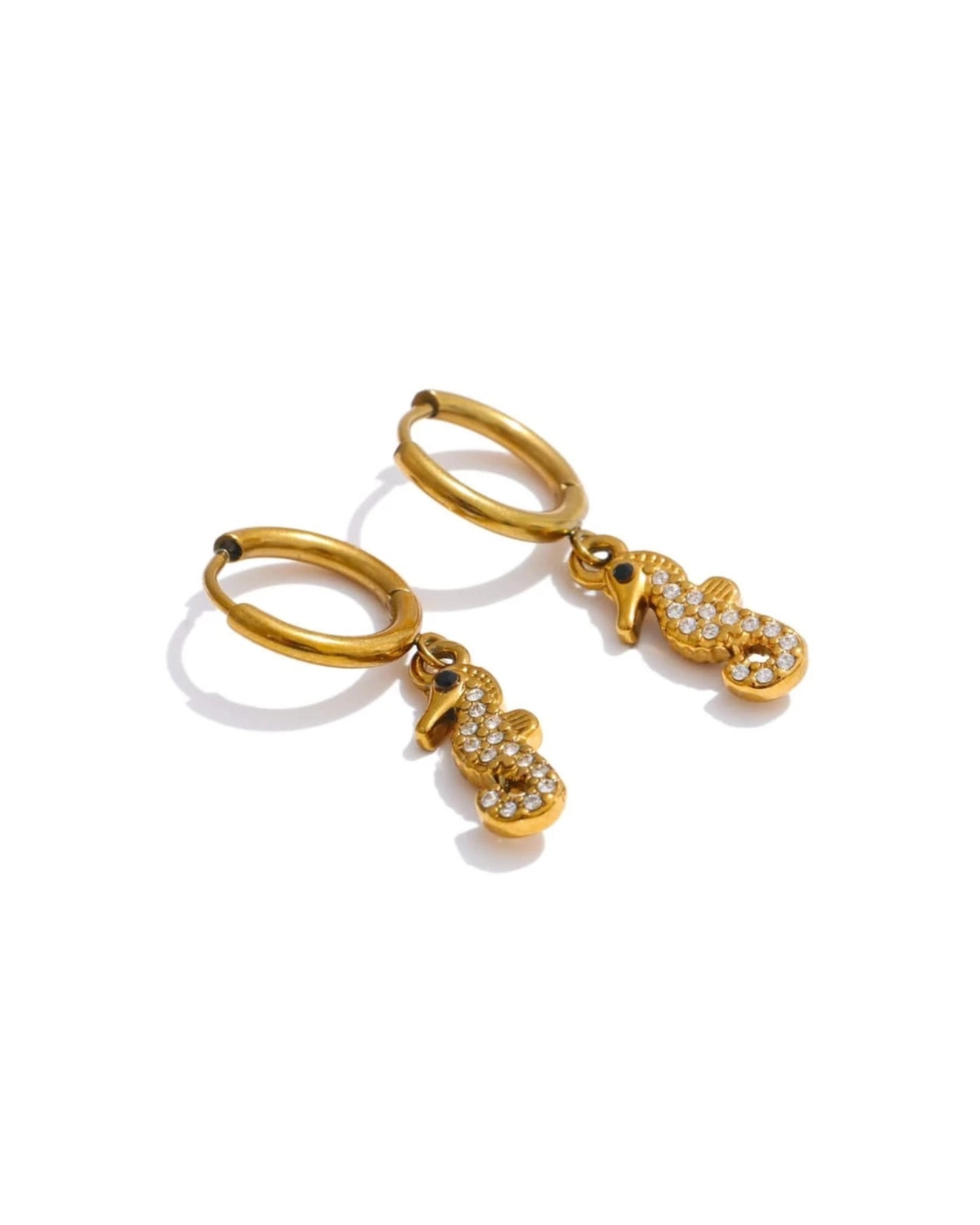 Ocean Starfish Hoop Earrings – Summer Bling Jewelry