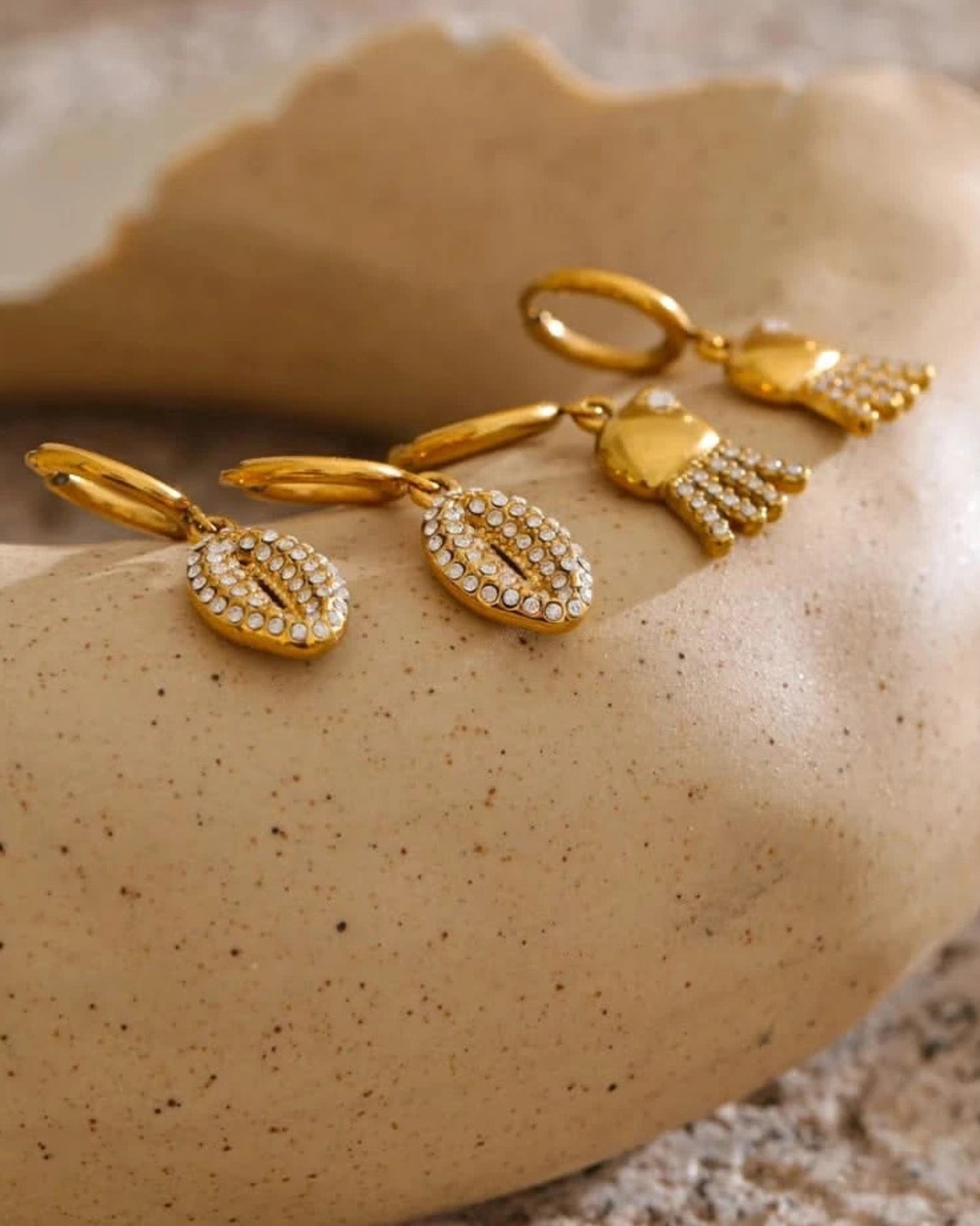 Ocean Starfish Hoop Earrings – Summer Bling Jewelry