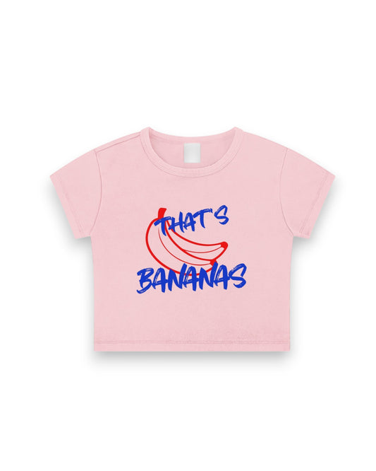 Banana Print Cropped Top - Summer Vibes