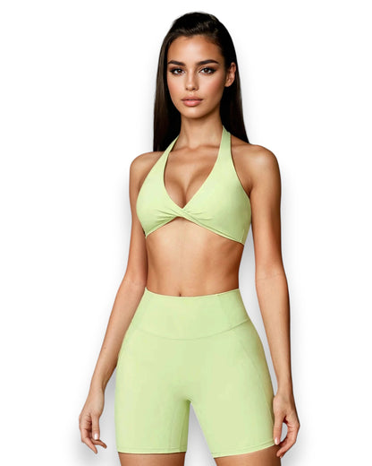 Bralette V-Shaped Yoga Short 2 piece Set