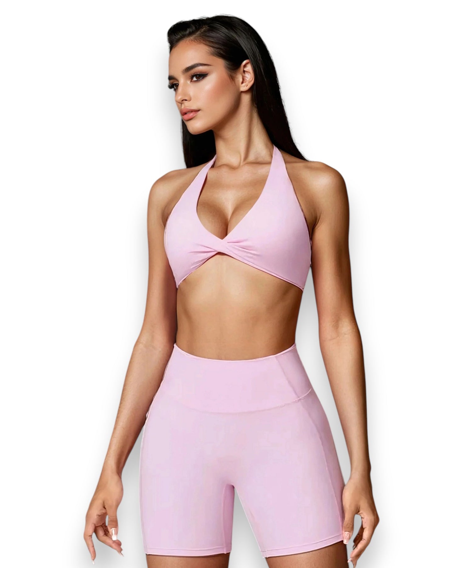 Bralette V-Shaped Yoga Short 2 piece Set