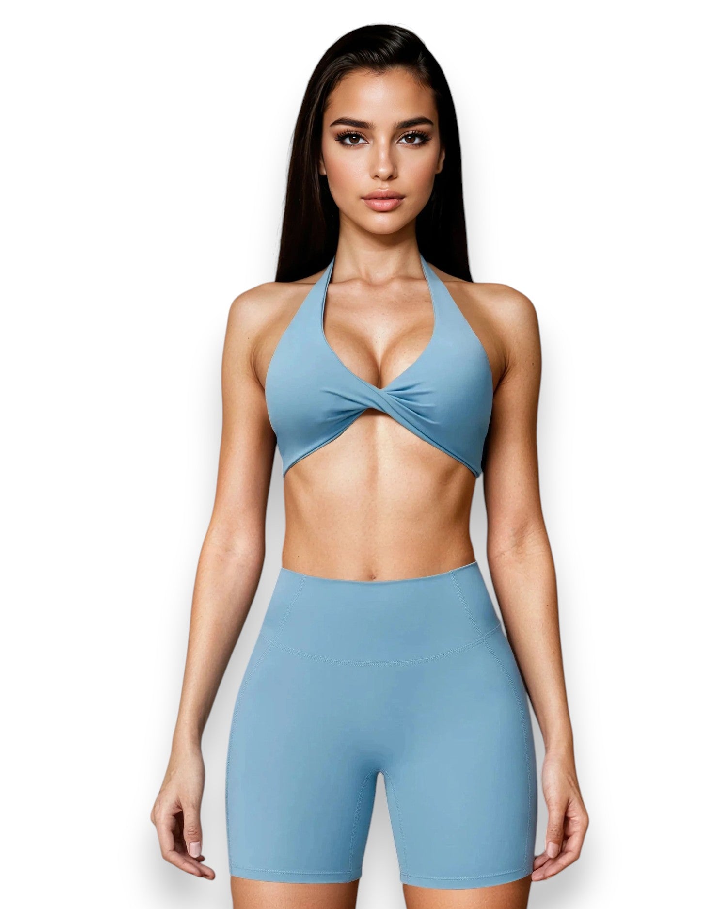 Bralette V-Shaped Yoga Short 2 piece Set