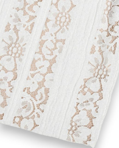 Floral Lace Off-Shoulder Maxi Dress