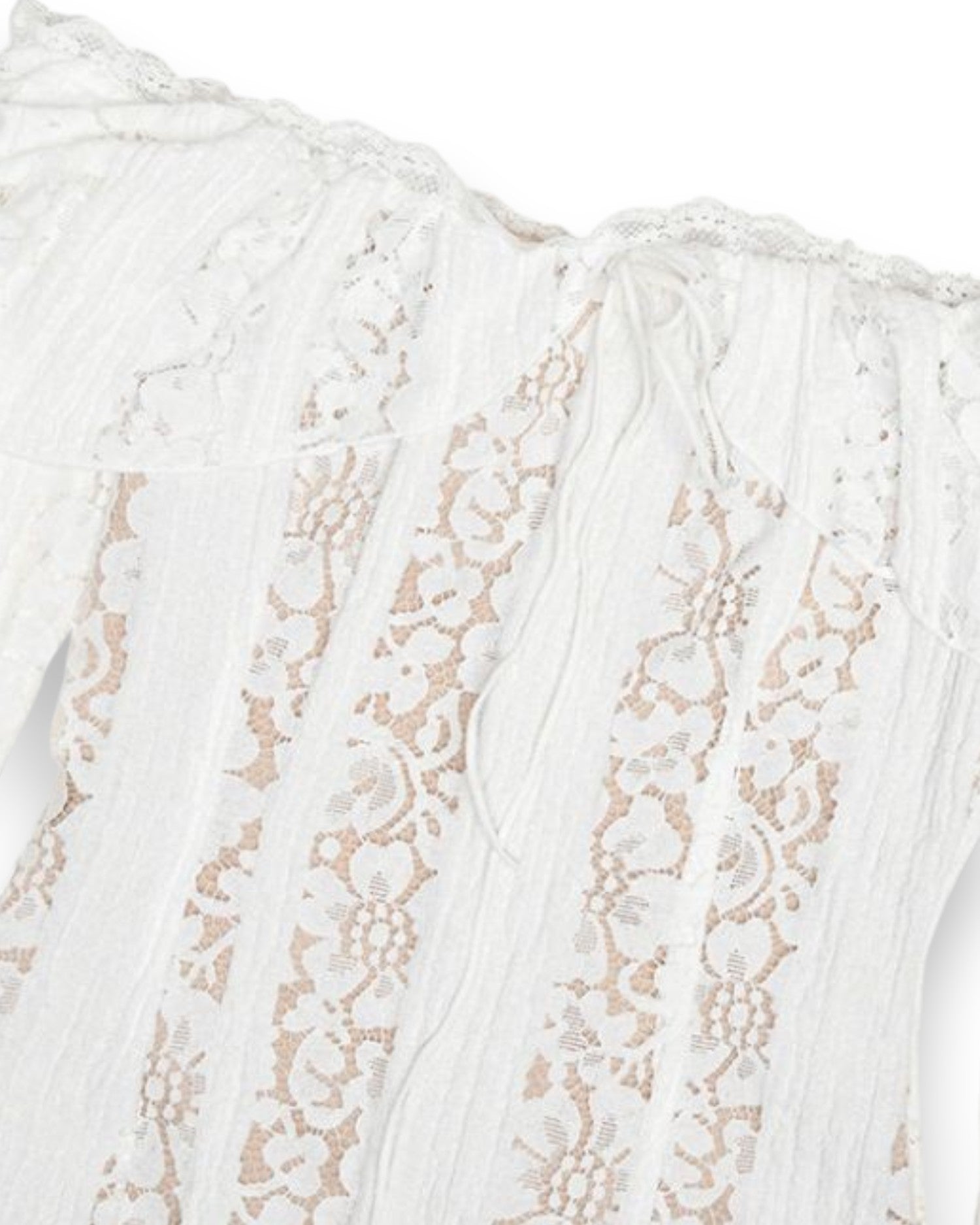 Floral Lace Off-Shoulder Maxi Dress