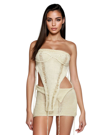 Knit 2 Piece Skirt Set