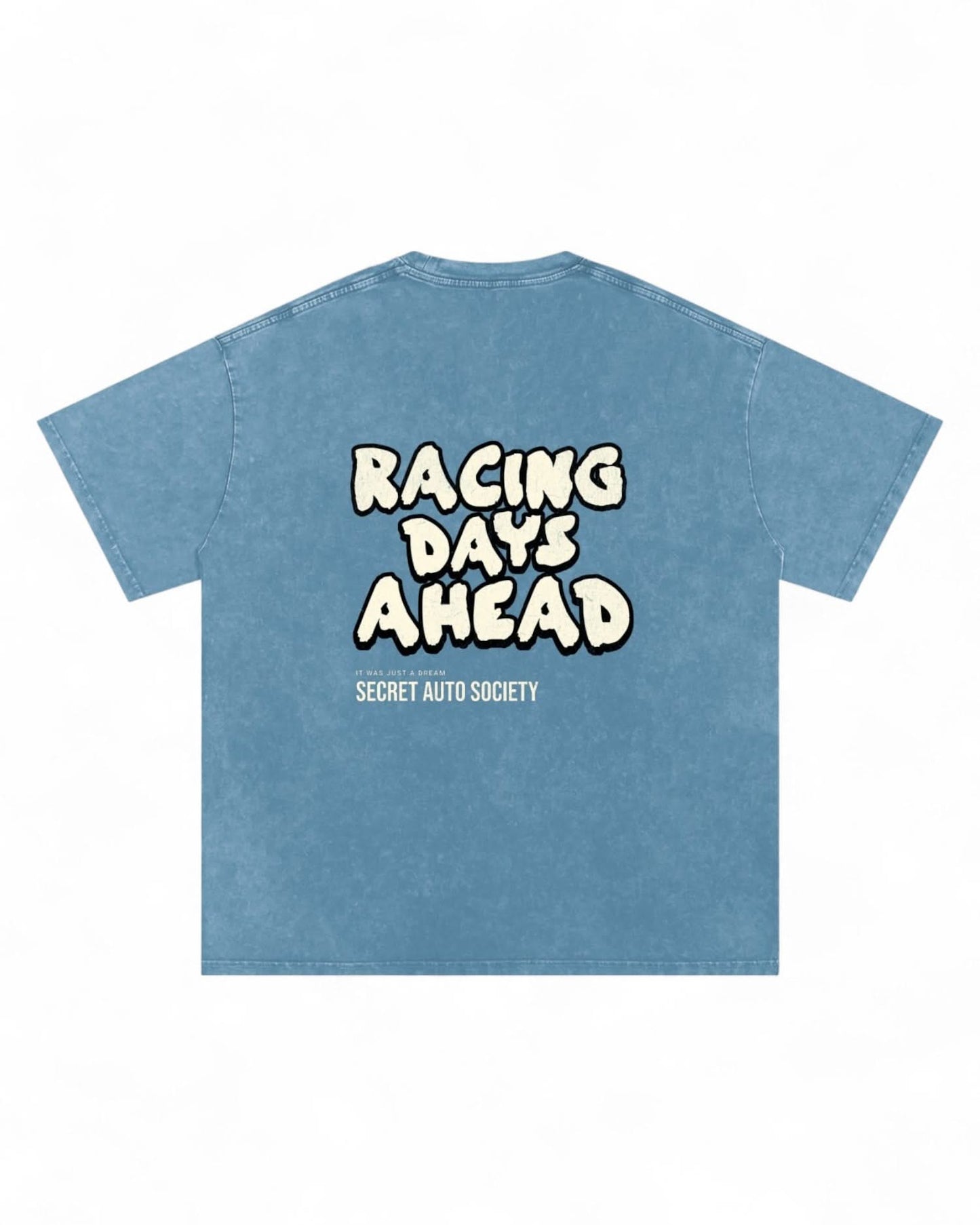 Acid Wash Oversize Tee - Racing Days