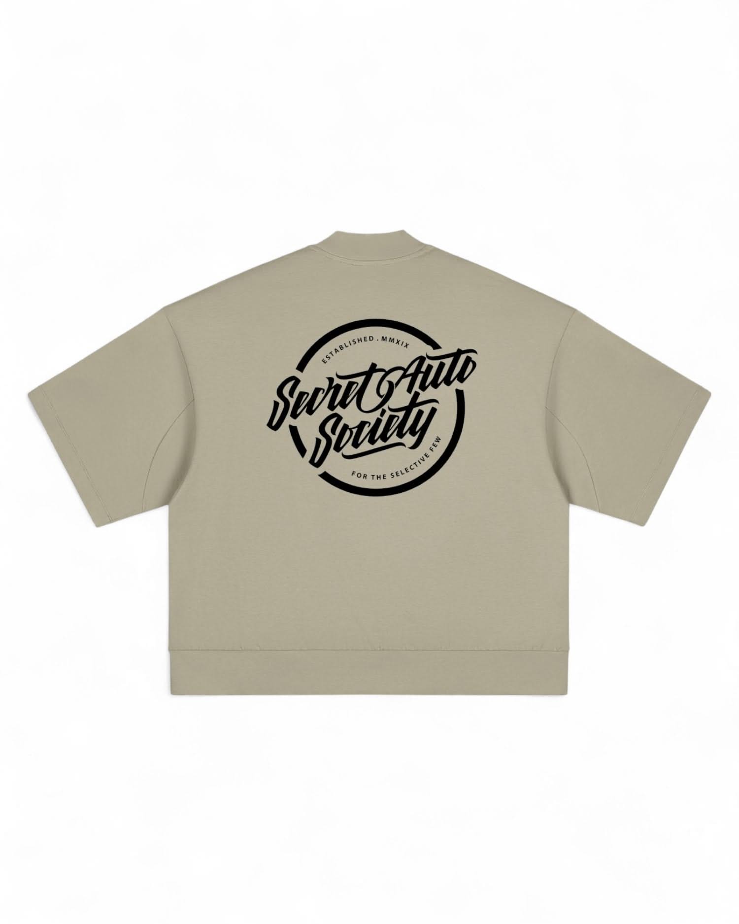 Oversized Mock Neck Tee - Urban Streetwear