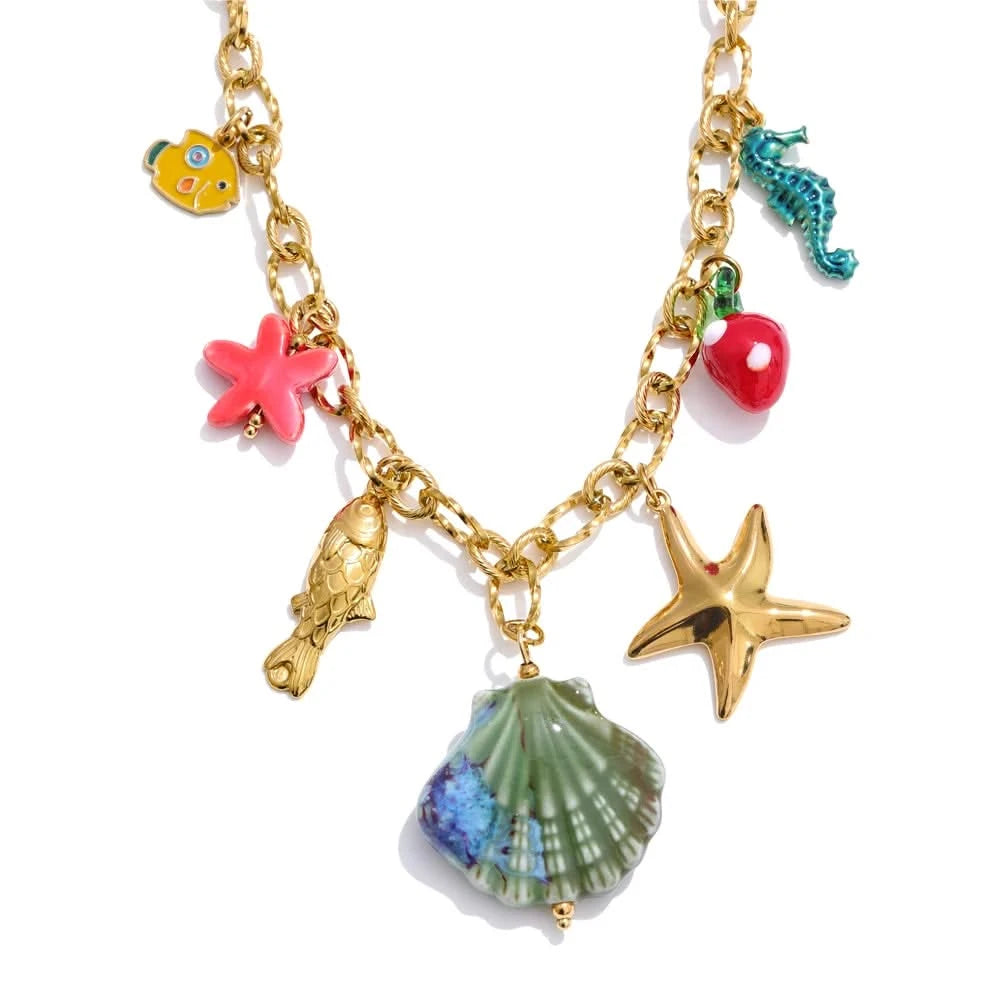 Ocean Chic Shell Pendant Necklace