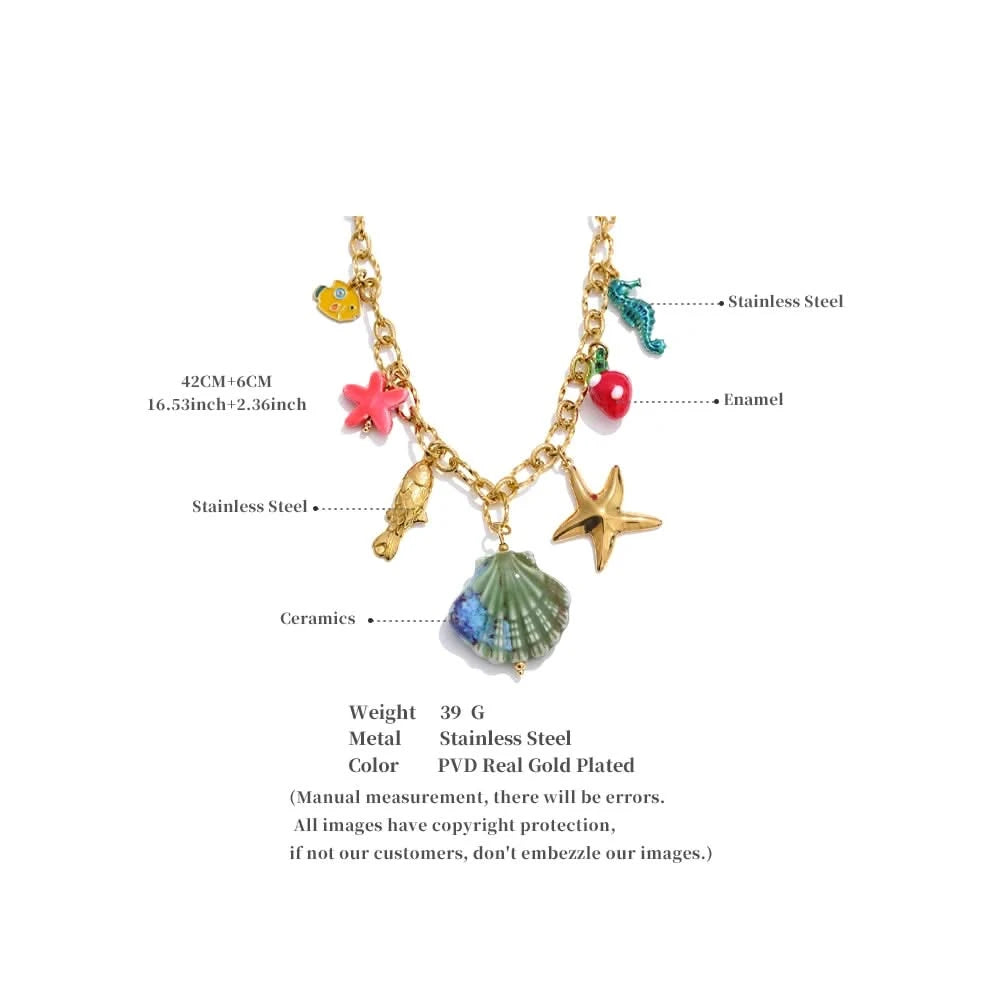 Ocean Chic Shell Pendant Necklace