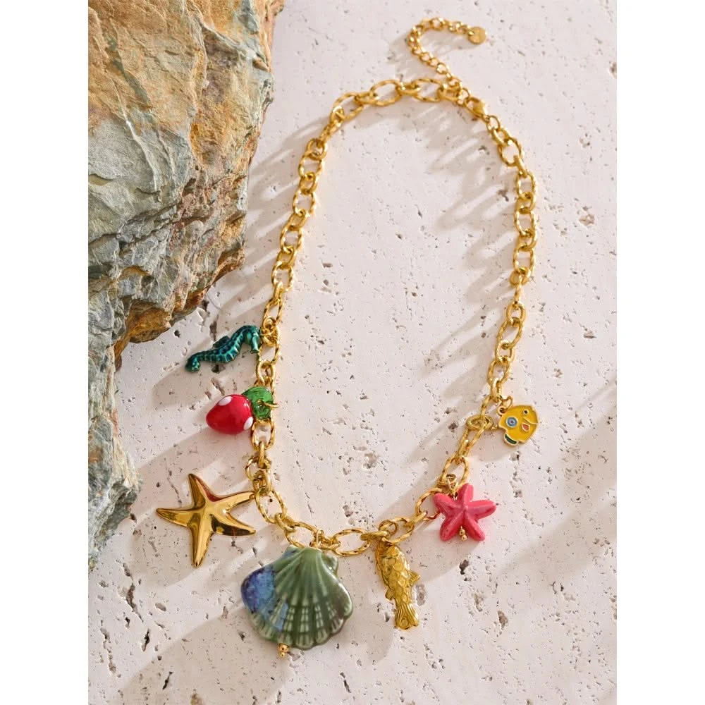 Ocean Chic Shell Pendant Necklace