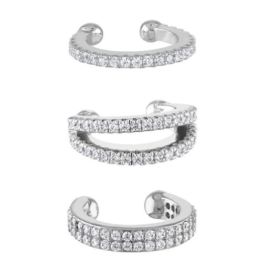 Opulent Gold Clip-On Earrings – Elegant CZ Zircon Accent