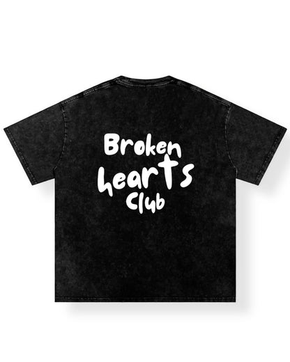 Oversize Acid Wash Black T-shirt - Casual Chic