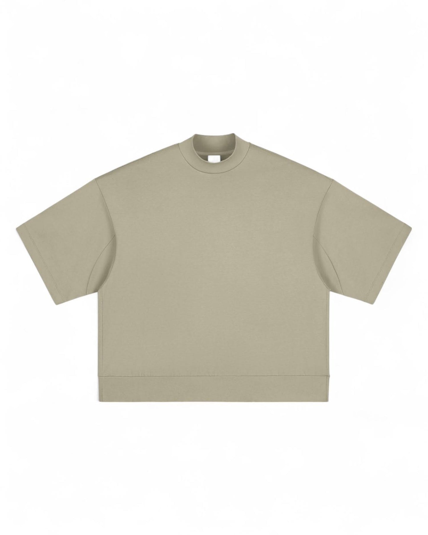 Oversized Mock Neck Tee - Urban Streetwear