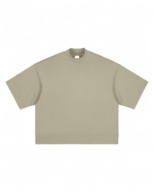 Oversized Mock Neck Tee - Urban Streetwear