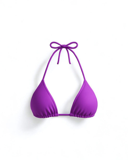 Purple Classic Solid Bikini Set