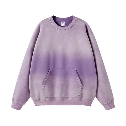 Purple Washed Out Crew Neck Sweatshirt