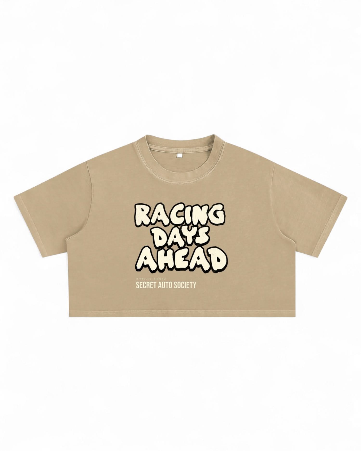Racing Days Ahead Crop Top - Sporty Chic
