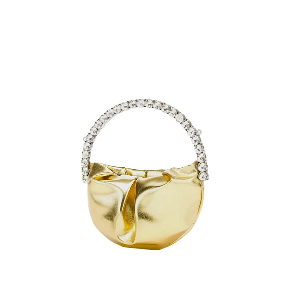 Rhinestone Handle Mini Handbag