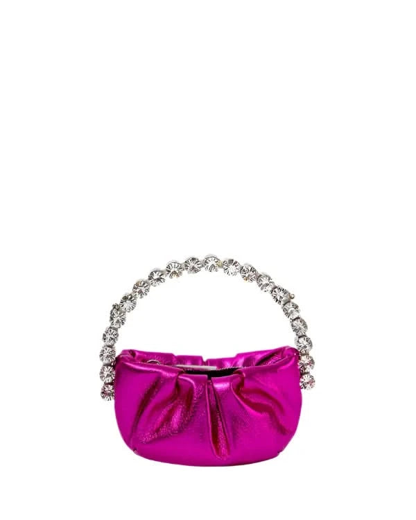 Rhinestone Handle Mini Handbag