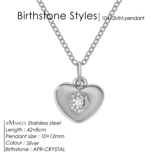 Silver Heart Pendant Necklace