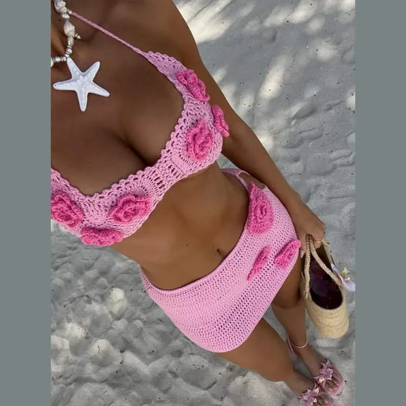 Lace Up Halter Bikini - Beach Babe Essential
