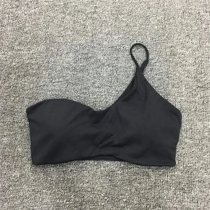 Black Single Strap Bra