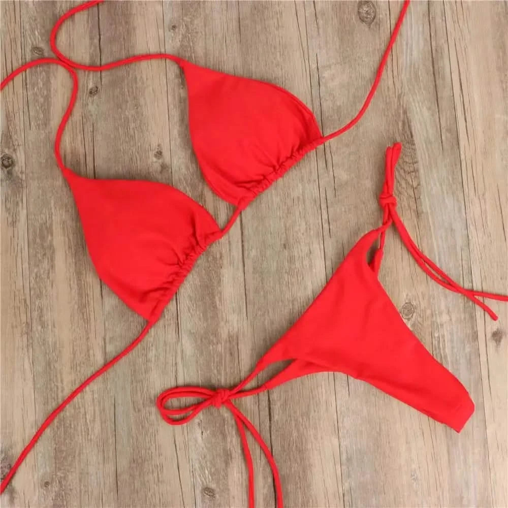 Sleek Black Bikini Set – Beach Ready glam