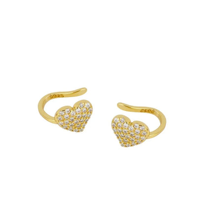Gold silver color Stud Hoop Earrings for Women Cubic Zirconia Drop Earring Chain Circle earrings 20022 Jewelry