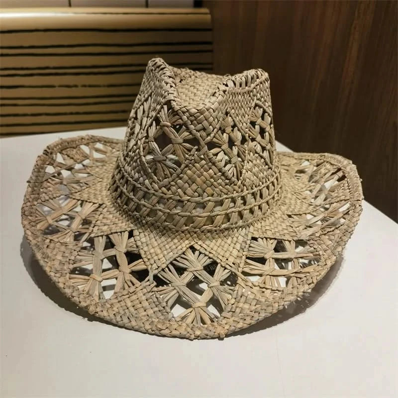 Beach Chic Lafite Straw Cowboy Sun Hat
