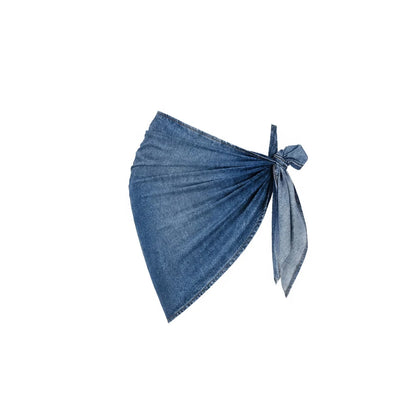 Monochrome Denim Print Bikini