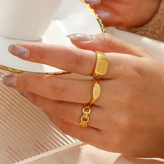11:11 Angel Number Signet Ring - Elegant Women's Jewelry - model wearing new