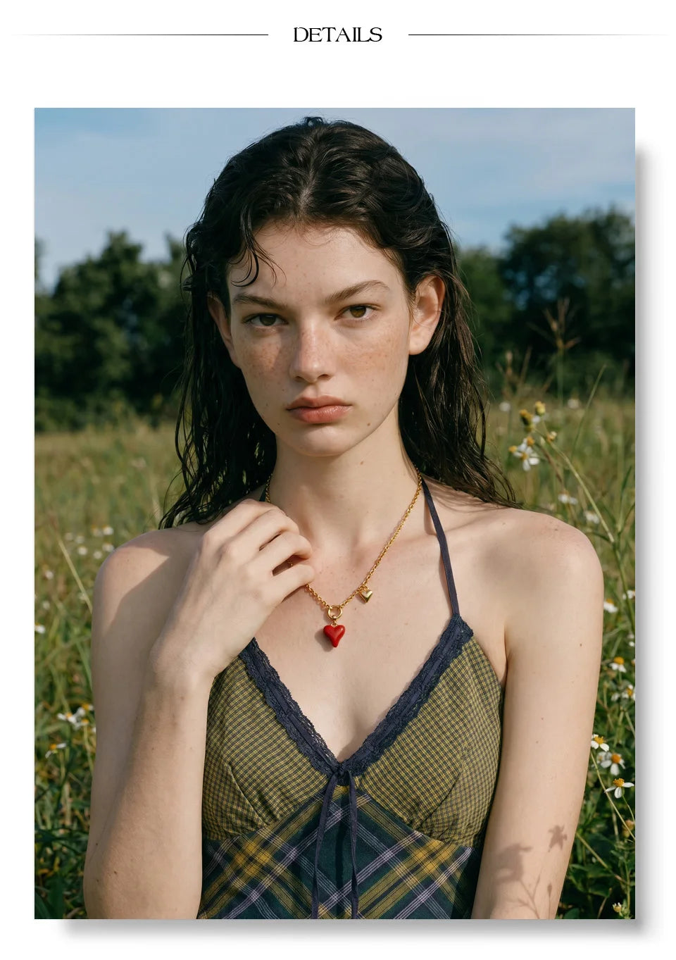 Enamel Heart Drop Necklace product image 12 of 16