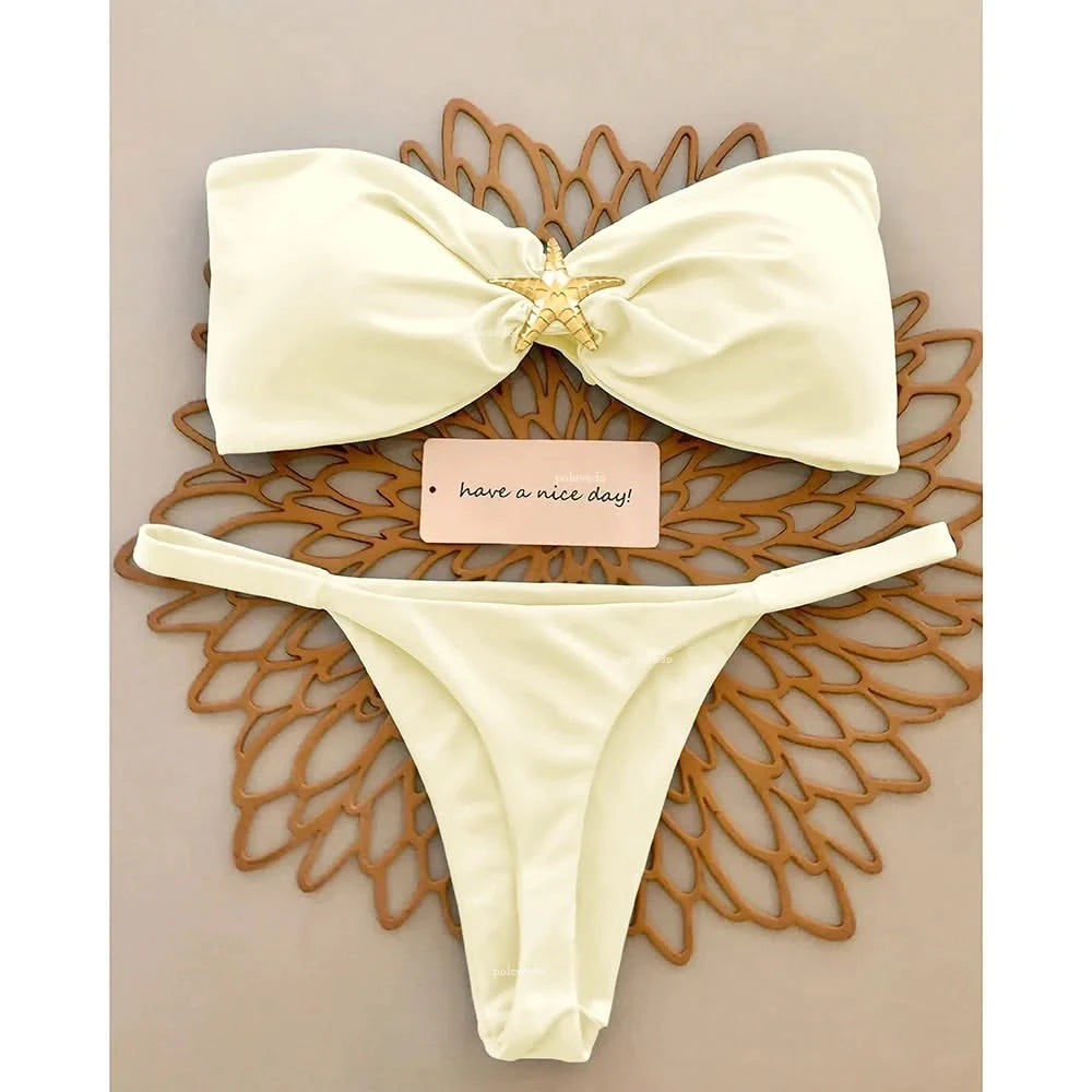 Bikini Bandeau Sexy para Playa - Colección 2025 