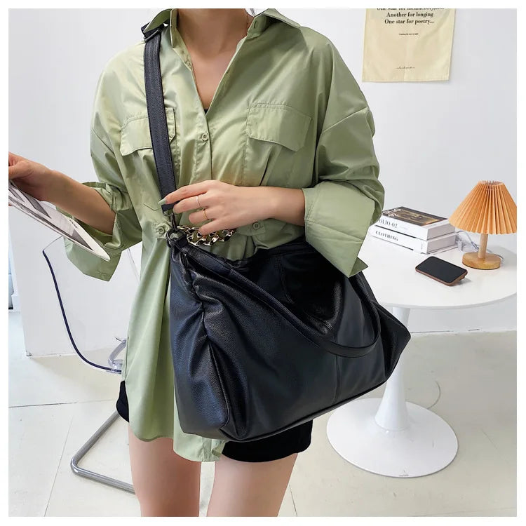 Soft Slouchy Hobo Tote Bag