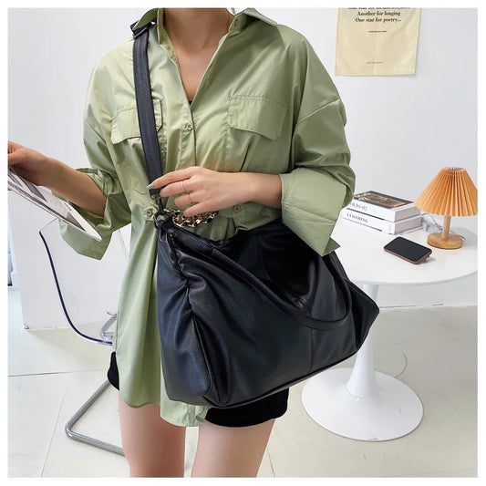 Soft Slouchy Hobo Tote Bag