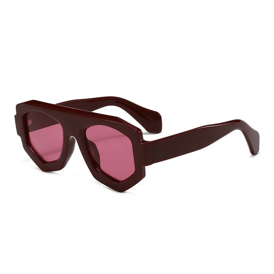 Irregular Square Sunglasses - Retro Shades UV400 - additional view 8